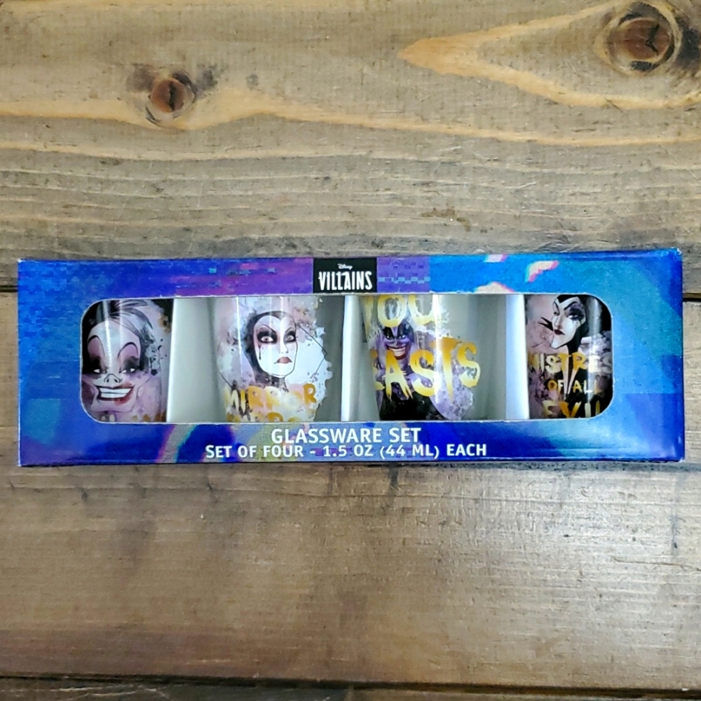 Disney Villains Shot Glasses Set